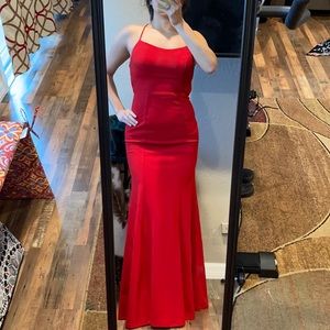 Red prom dress